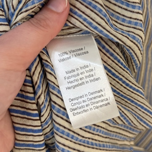 Beck Snodergaard NWT Small Alohi Adeline Sheer Striped Dress Ruffle Sundress - Picture 11 of 15